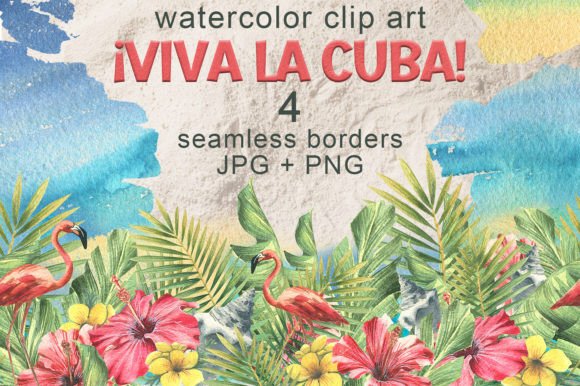 Cuba Beach Holiday Illustrations for Crafters