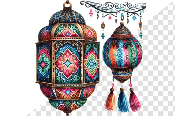 Eid Lantern Bliss Illustrations: A Designer Review