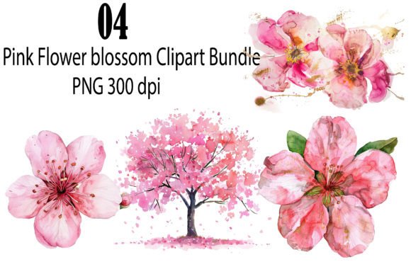 Flowers Clipart Set: Watercolor Illustrations for Crafters