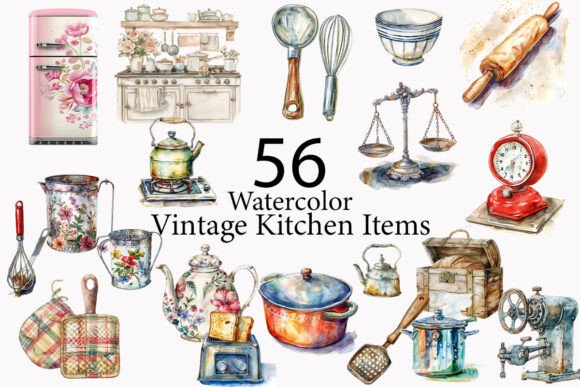 Vintage Kitchen Illustrations: A Brand Asset Review
