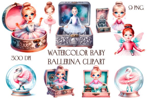 Watercolor Baby Ballerina Clipart: Illustrations Review